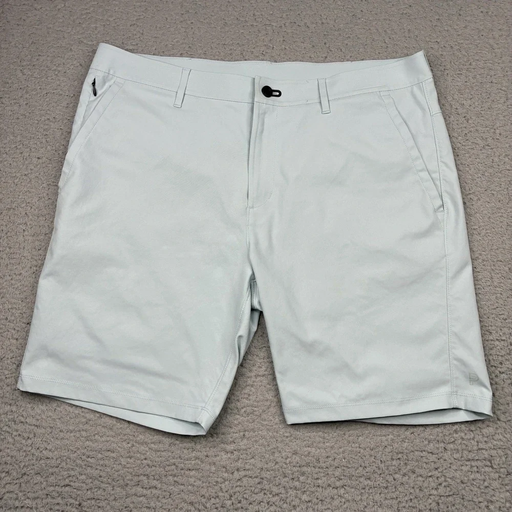 Public Rec All Day Every Day Shorts Men's 36 Light Blue Stretch Golf Casual